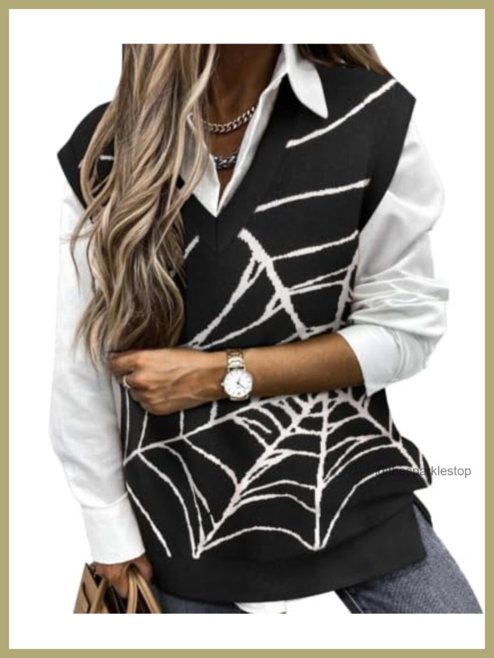 Plus Size V-Neck Cable Knit Sweater Vest Sleeveless Pullover Women's